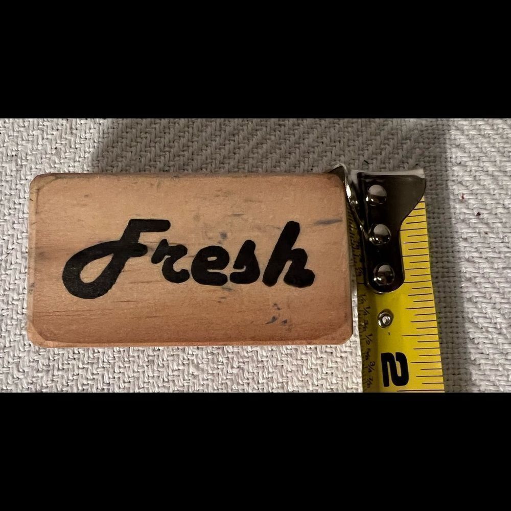 Fresh Fun Text Rubber Stamp for Stamping Crafting Planners. - Picture 3 of 4